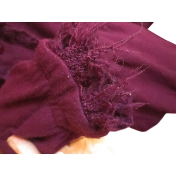 6 Vintage 1970's Women's Dress MINNESOTA WOOLENS ROYAL PURPE BELTED MOD ACRYLIC - Picture 6 of 8